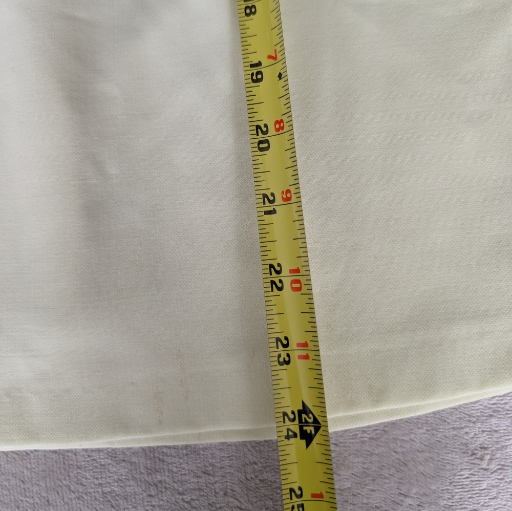French Connection Whisper Light Yellow Tie  Open Back Mini Dress Sz 2 Pastel image 8